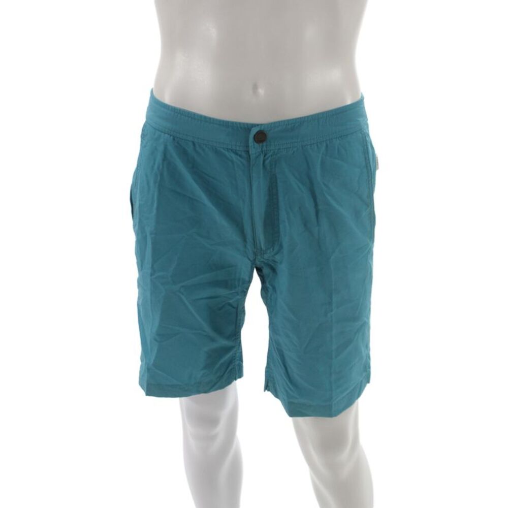 ONIA Mens Cotton Blend Classic Swim Trunks Blue Size 30